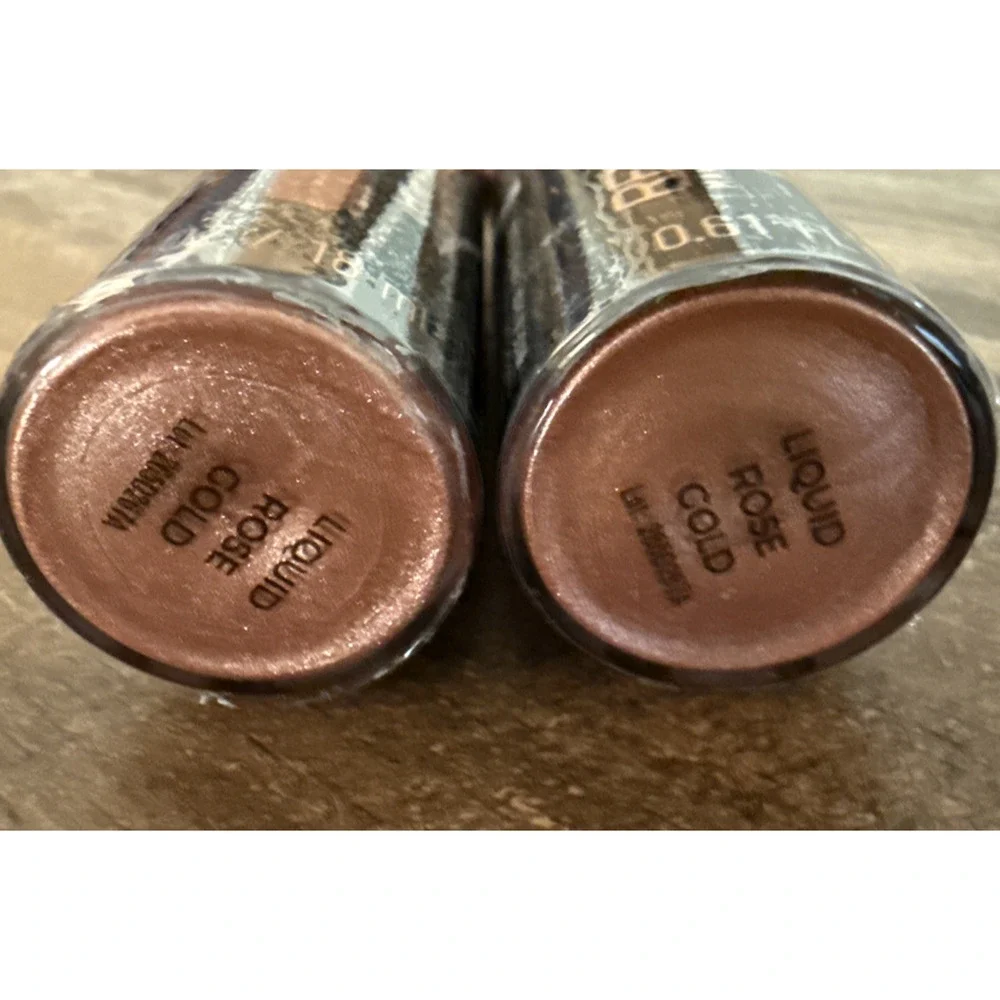 Lot 2 Makeup Revolution Liquid Highlighter Rose Gold 0.61oz Each New Sealed